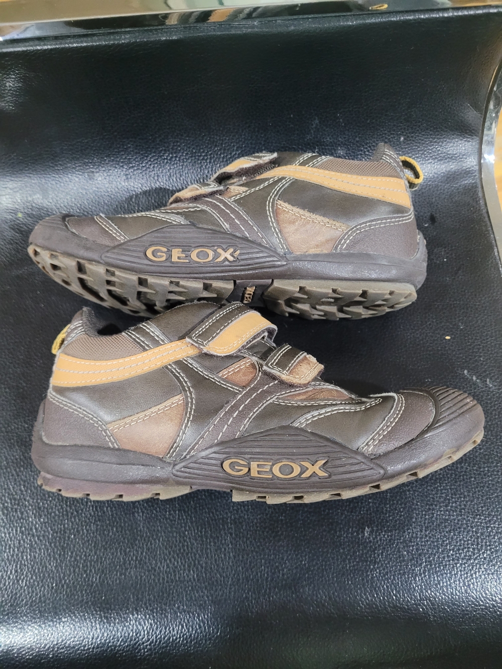 Geox Savage Respira kids shoes,school casual,Breathable Leather,Toe Protection